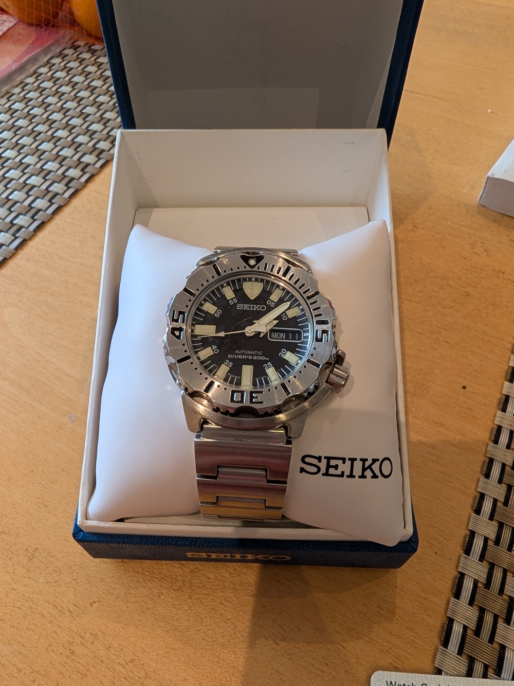 Seiko SKX779 Black Monster 7S26-0350 Automatic Diver 200m